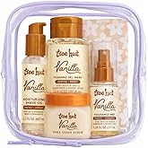 Tree Hut Mini Vanilla Everything Shower Gift Set, Exfoliating Sugar Scrub, Foaming Gel Wash & Whipped Body Butter, Hydrating & Moisturizing Self-Care Gift Set for Smooth Skin