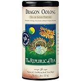 The Republic of Tea - Dragon Oolong Tea Tin, 36 Tea Bags, Naturally Caffeinated