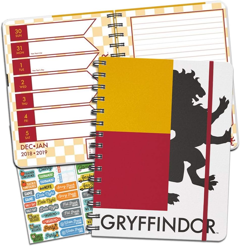 Harry Potter Weekly Planner 2019 Set -- Deluxe Harry Potter 2019 Weekly Monthly Planner with DateWorks Calendar Stickers (Spiral Bound, Hardcover)