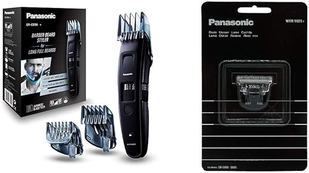 Panasonic ER-GB86-K503 - Recortadora Ideal Barbas Largas con Peine ...