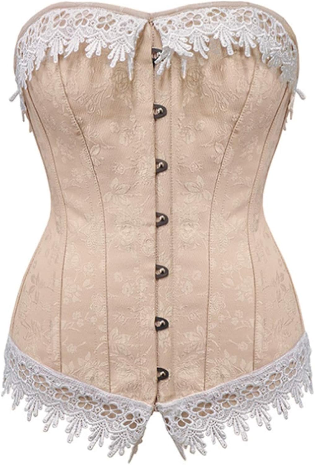 HWZZ Corset Corset Ladies Sexy Jacquard Lace Plus Size Fashion