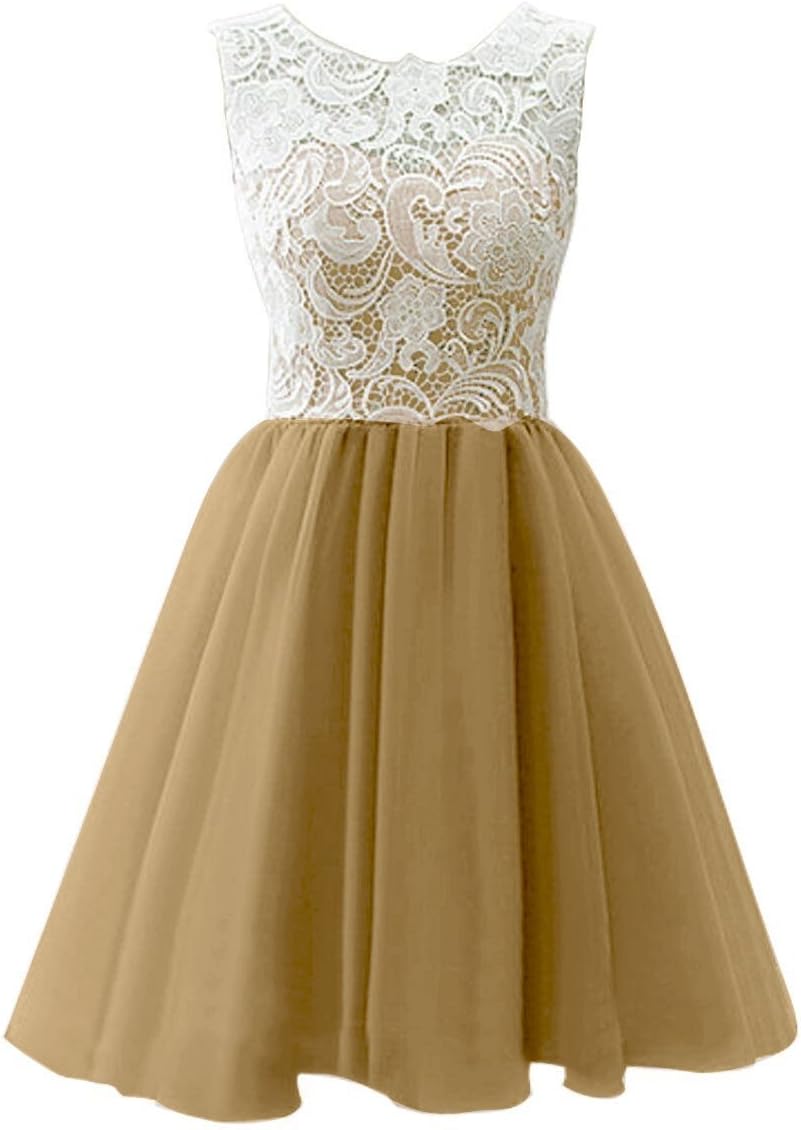 Ball Gown Bridesmaid Dress Mother and Daughter Dress Flower Girl Floral Lace Short Prom Dress