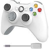 Wireless Controller for Xbox 360 with Receiver, 2.4GHZ Gamepad Joystick Controller Remote for Xbox 360 Console & PC Windows 7