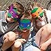 Ninja Turtle Masks for Kids - 12 Felt Toy Masks, Best Birthday Party Ninja Turtles Supplies Favors for Goodie Bag, Gifts, etc