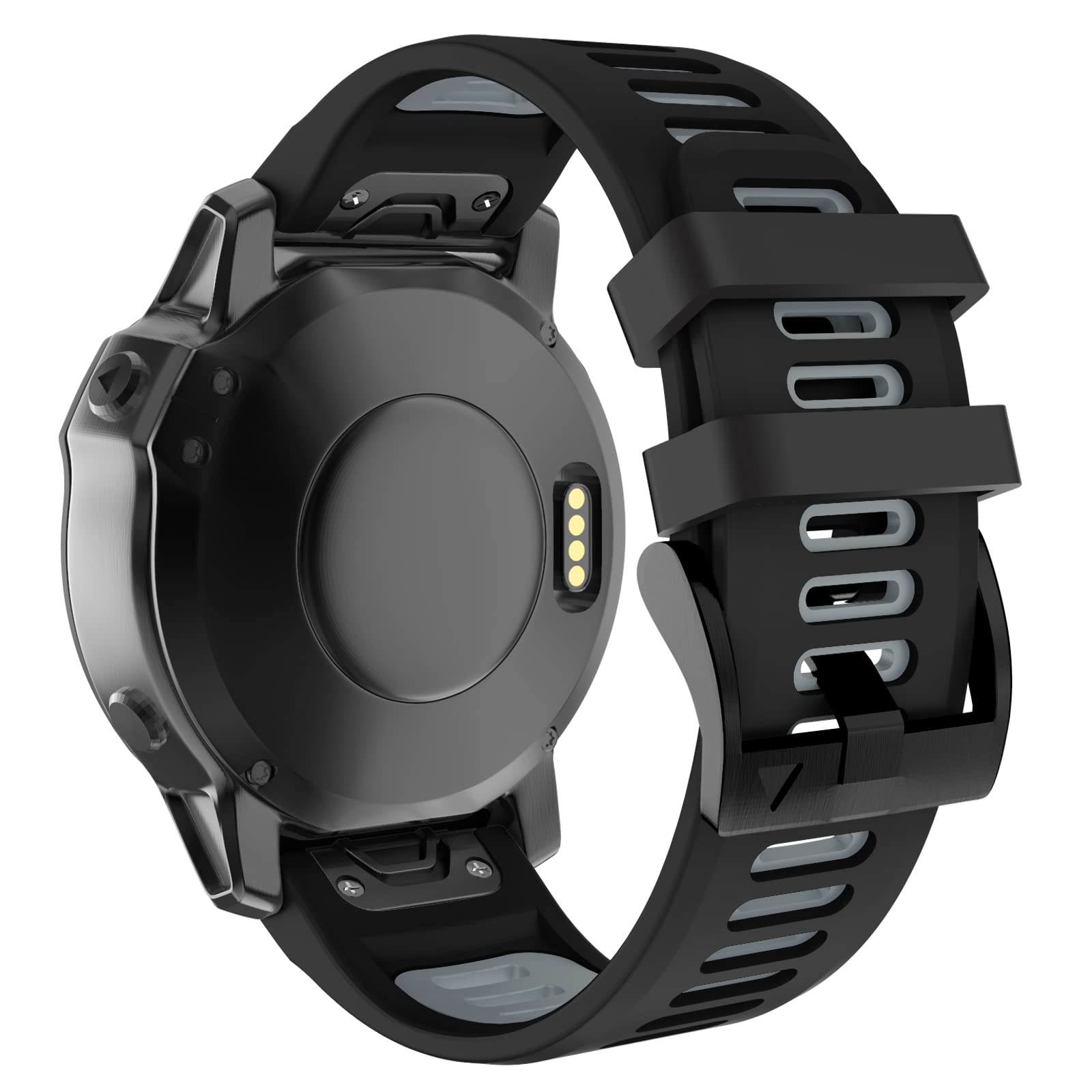 OVERSTEP Watch Band for Garmin Fenix 6X, 26mm Soft Silicone Strap Replacement Wristband for Fenix 6X/Fenix 6X Pro/Fenix 7X/Fenix 5X /Fenix 5X Plus/Fenix 3/Fenix HR