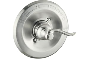 DLymtrx Replacement for Delta 13/14 & 1300/1400 Series BT14096 Trim Kit, Shower Cover Plate with Handle (Cartridge and Valve Not Included),Brushed Nickel