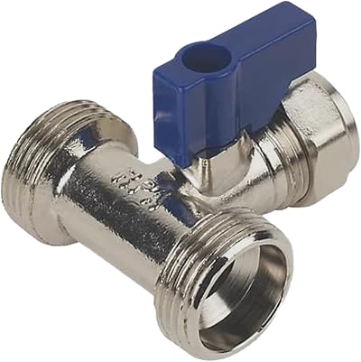 Pipestation Dual Appliance Valve 15mm x 3/4in Brass BSP Compression