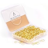 BEADNOVA 7mm Open Jump Rings for Jewelry Making Gold Jewelry Jump Rings for Keychains and Earrings (300Pcs)