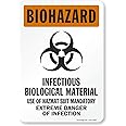 SmartSign - S-6668-EU-10 "Biohazard - Infectious Biological Material" Label | 7" x 10" Laminated Vinyl