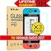 Nintendo Switch Screen Protector, [3 Pack] AnoKe (9H 2.5D) Tempered Glass Film Shield ARMS Games Console Gray Joy Con Accessories Case For Nintendo Switch 3Pack