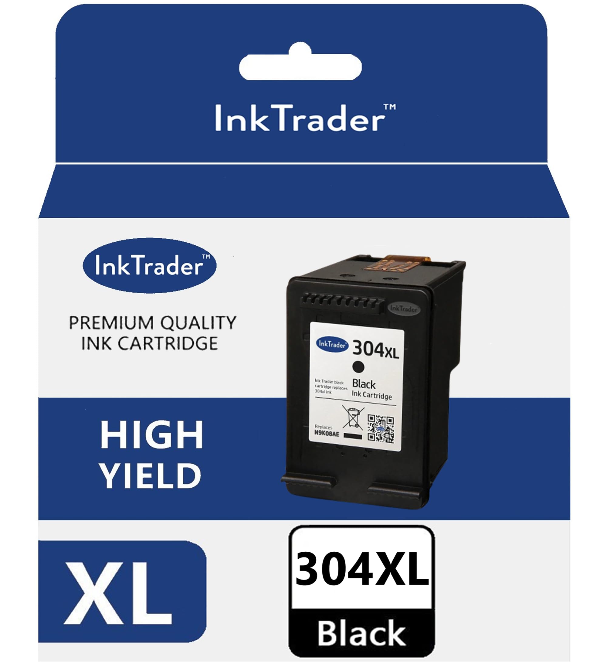 Ink Trader 304 XL Black Ink Cartridge Replacement For HP 304 For HP Envy 5010 5030 5032 5020 Deskjet 2620 2622 2630 2632 2633 2634 3720 3730 3733 3735 3750 3760 3762 3764 & Freepost Recycling Pack