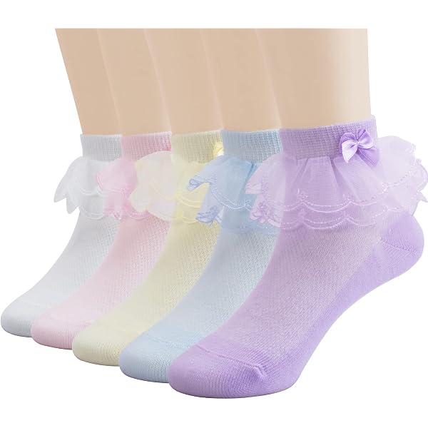 Pack De 6 Pares De Calcetines Largos Para Niñas - Estampado Animal, Acolchados, Ideales Para Invierno