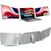 Smartlinx 16" Laptop Screen Extender Triple Display - 2560x1600P QHD Portable Monitor, USB C Detachable Plug & Play Extender for 12" -17" Laptops - Compatible with Windows/Android/PS4/MacBook