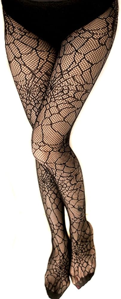 LOCOMO Women Black Spider Web Net 