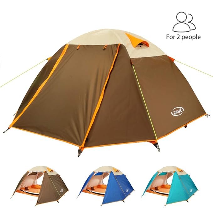 ZOMAKE Lightweight Backpacking Tent 2 Person 4 Season Waterproof
