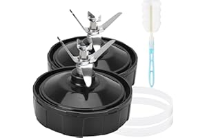 URSUMER 7 Fins Blender Blade 2 PACK Compatible with Countertop Ninja Blender Blade Replacement for Ninja Auto iQ BL682-30 BL642-30 BL450-30 BL482-30 BL687CO-30 ect.