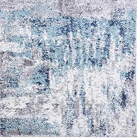 LUXE WEAVERS Rug 7680 Abstract Modern Area Rug, Stain Resistant, Machine-Made, Dark Blue, Light Blue / 5' x 7' 61 NLswe8FL