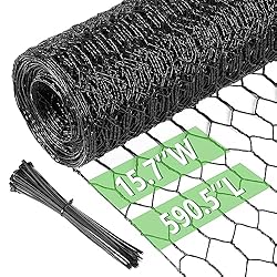Chicken Wire 15.7 in x 590.5 in Poultry Wire