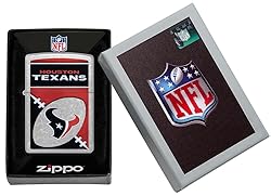 Zippo NFL Houston Texans Street Chrome Pocket Lighter
