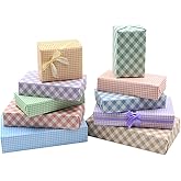 Classic Plaid Wrapping Paper, Popular Light Color in White Kraft Gift Wrapping Paper, 20x28 inches per sheet (10 sheets: 38 sq. ft. ttl.), Folded Paper for Families, Friends, Kids in Birthday, Wedding, Baby Shower, Congrats and Holiday
