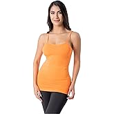Boca Rosa Basic Seamless Camisole - Women's Stretchy Nylon Span Tanks
