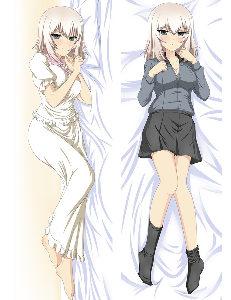 Erika Itsumi - Girls und Panzer Double Sided hugs Body Pillow case Cushion Cover 150 x 50cm(59in x 1