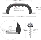 Dolibest 2 Pack Climbing Handles 18cm Non slip Metal Grips with Screws view 4