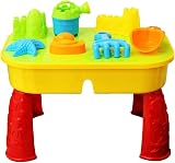 KandyToys Sand and Water Table with Lid and Accessories Kids Outdoor Play view 2