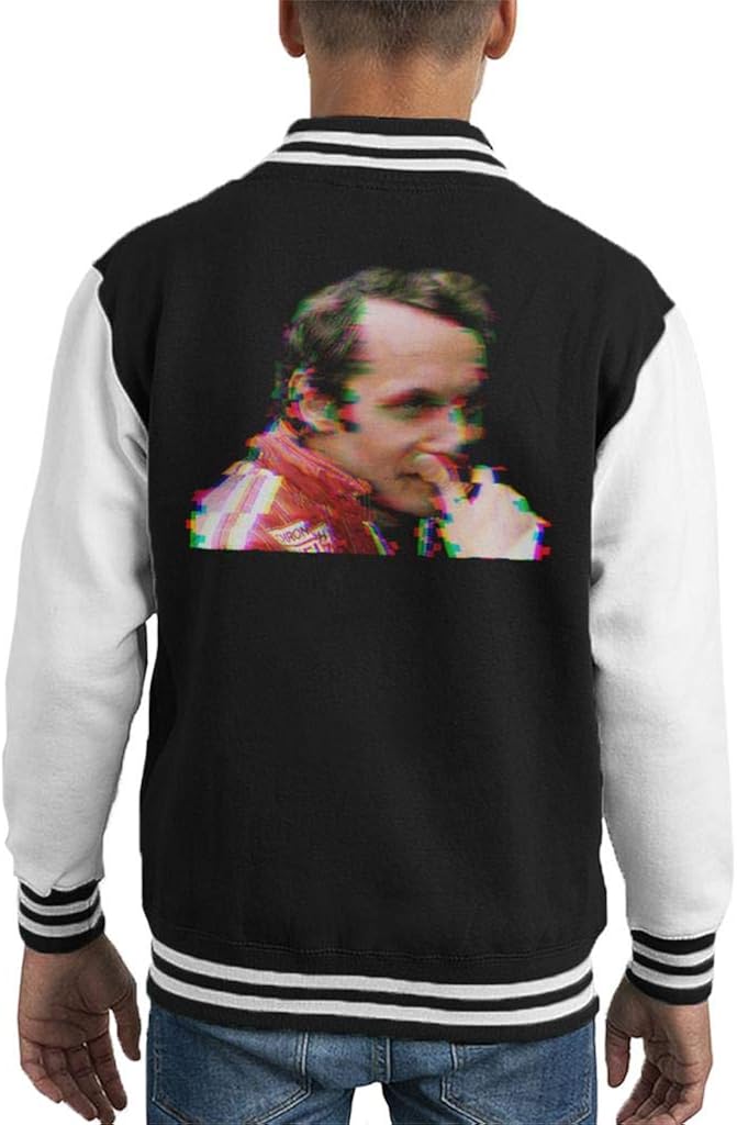 Motorsport Images Niki Lauda German GP 1976 Glitch Effect Kid's Varsity Jacket: Amazon.co.uk 