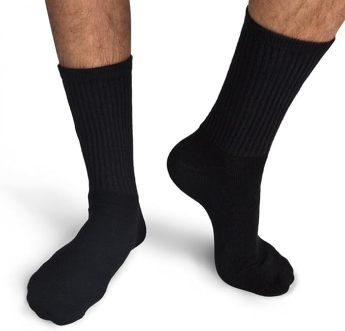 12 Pairs Kodiak Men Athletic Performance Socks Size 713 Black Amazon
