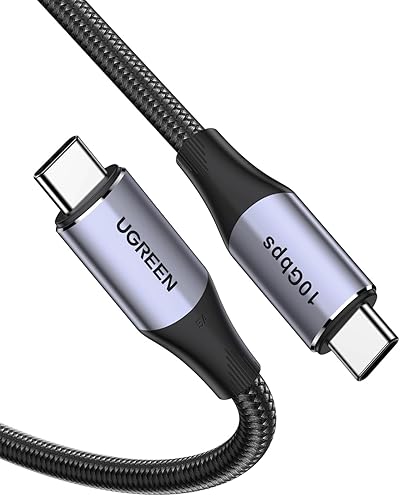 UGREEN 240W USB C auf USB C Kabel 1M USB 3.2 10 Gbps USB C Kabel Display 4K kompatibel mit iPhone 16, iPhone 15, M3/M2 MacBook Pro/Air, iPad Pro/Air 2024, iPad Mini 6, Galaxy S24 Ultra Tab S8 usw.