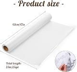 WSICSE Tracing Paper Roll 43cm x 23m for Sewing & Design White Translucent view 2