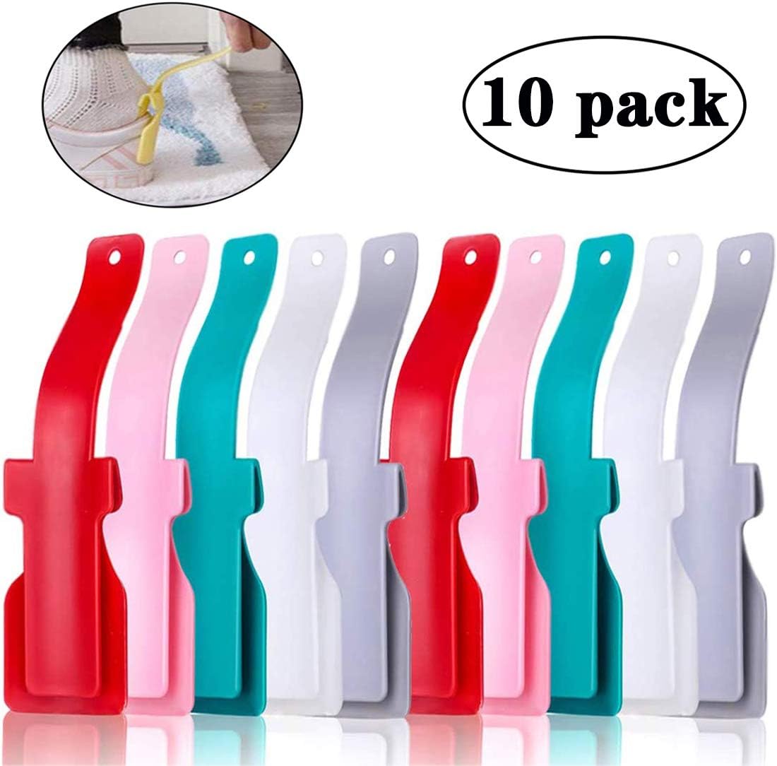 10 Pcs Lazy Shoes Helper, Portable Shoe Lifting Helper for Men, Women and Kids