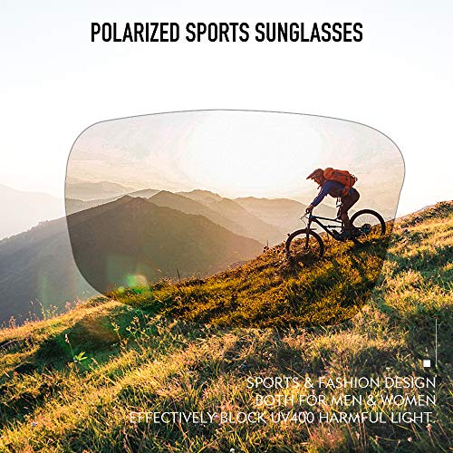 Bloomoak Polarized Driving Sonnenbrille Sport Sonnenbrille UV-Schutz Ultraleicht AL-MG Metallrahmen für Golf Angelsport – Bild 3