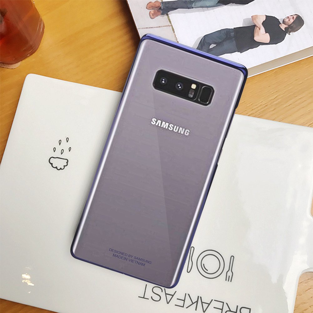 Phone Case for Note 8,Slim Crystal Clear Protective Cover Case with Colorful Frame for Samsung Galaxy Note 8