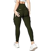 gymfrog Scrunch Butt Lifting Leggings with Pockets Seamless High Waisted Workout Cargo Pants for Women