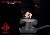 INTIGNIS 28 cm Deep Frying Pan with Lid Induction Non-Stick GREBLON Coating view 4