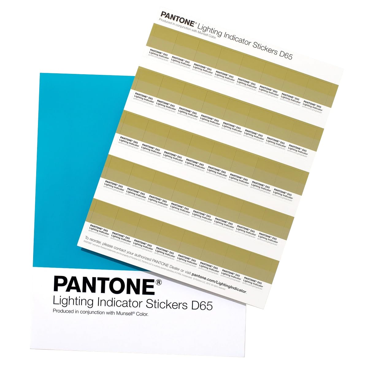 Pantone LNDS-1-PK-D65 Lighting Indicator Stickers D65 - Multi-Colour
