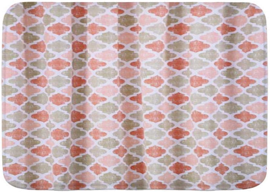 LiminiAOS Badematte Badezimmerteppiche, geometrische Vierpass