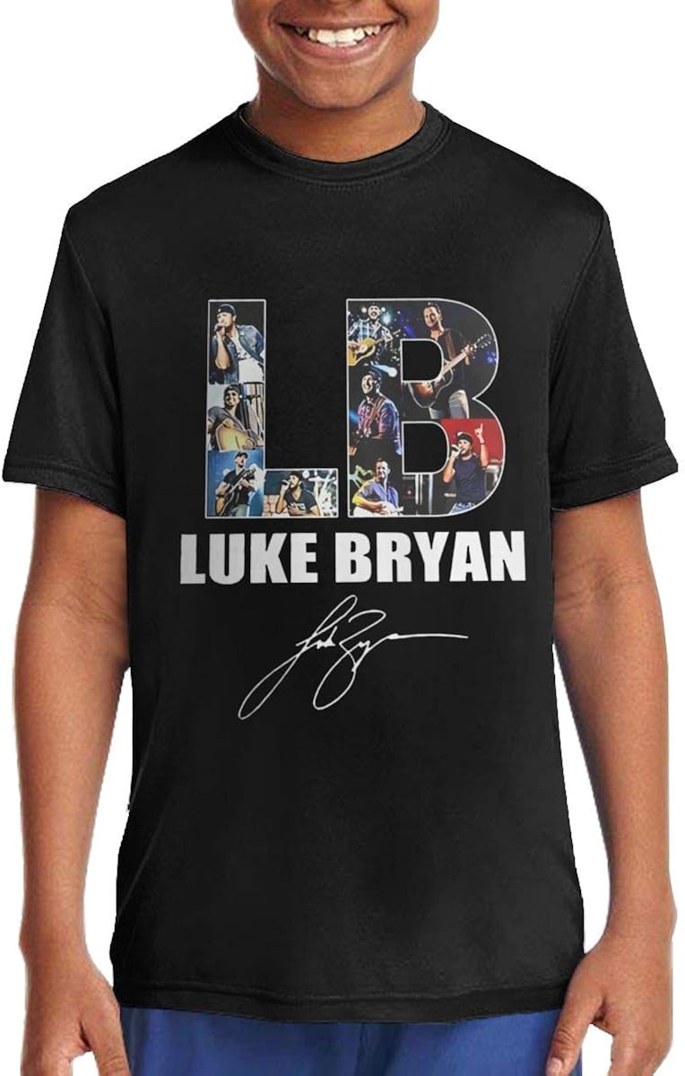 NOT Children's Luke Bryan Tour 2019 Cute TShirts for Girls/Boys TShirts Black