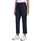 MoFiz Women's Golf Pants Stretch Work Ankle Pant Elastic Waist Business Dress Pant with Zipper Pockets for Casual Travel Wear