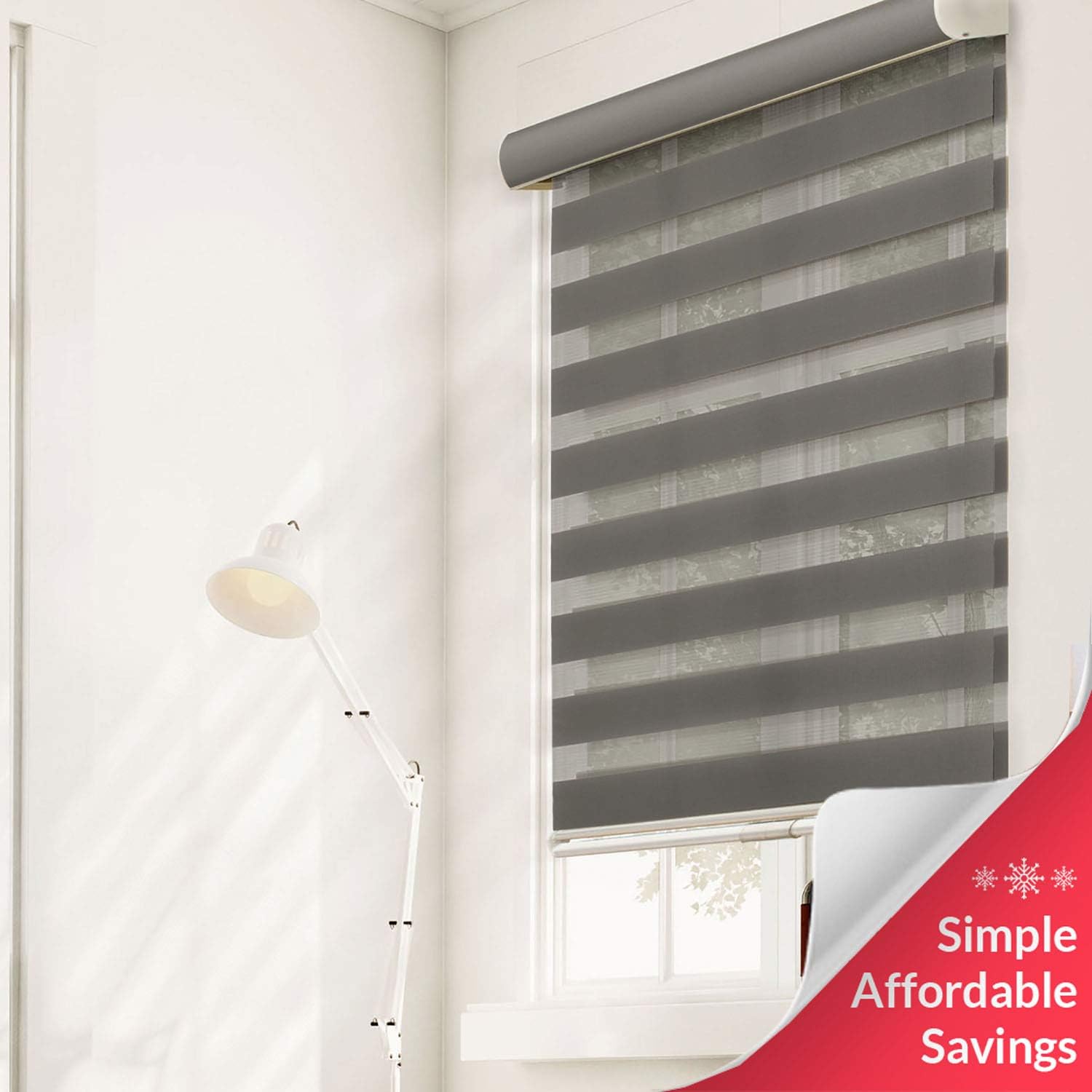 Amazon Com Chicology Free Stop Cordless Zebra Roller Shades