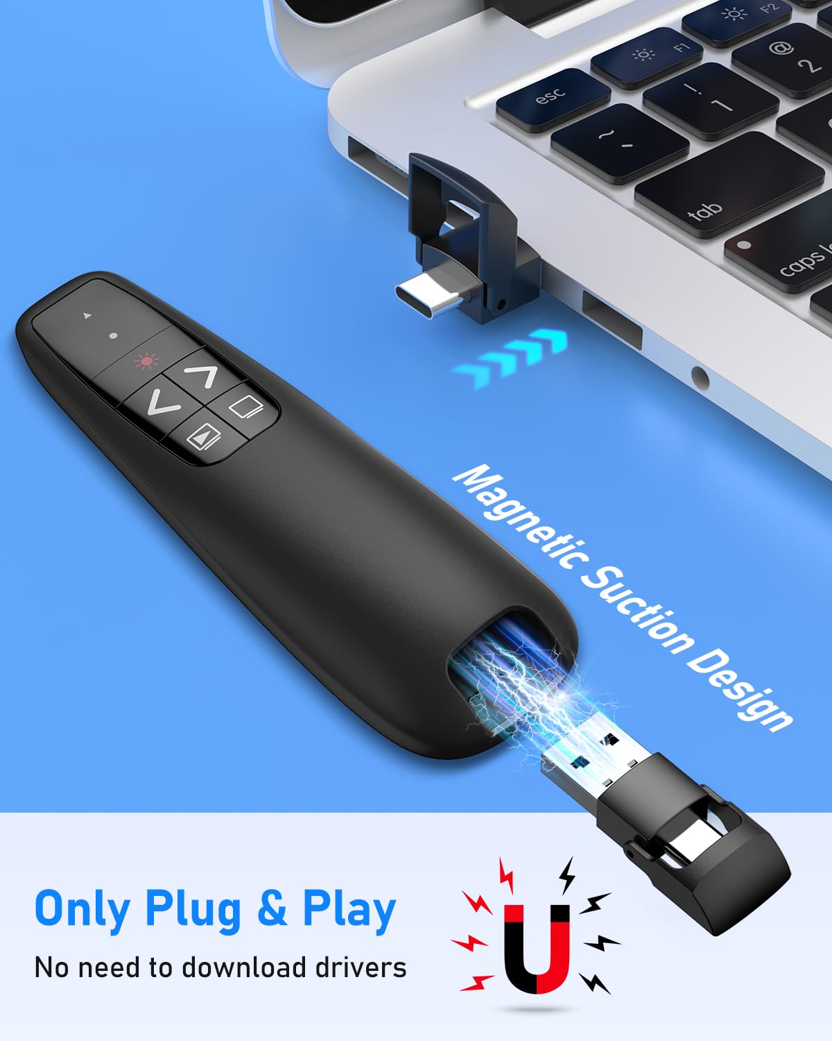 Mua Presenter with Laser Pointer Presenter USB C: Powerpoint Remote ...