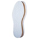 Pedag Washable Summer Pure Cotton Terry Barefoot Insole, White, US M12/EU 45, (Pack of 1)