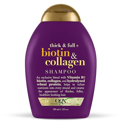OGX Thick & Full + Biotin & Collagen Shampoo, 13 Ounce best volumizing shampoo