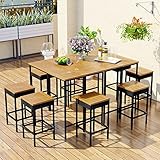 HomSof 10 Piece Outdoor Patio Bar, Garden PE Rattan