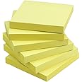 Early Buy Sticky Notes 3x3 Self-Stick Notes Yellow Color 6 Pads, 100 Sheets/Pad (Yellow)