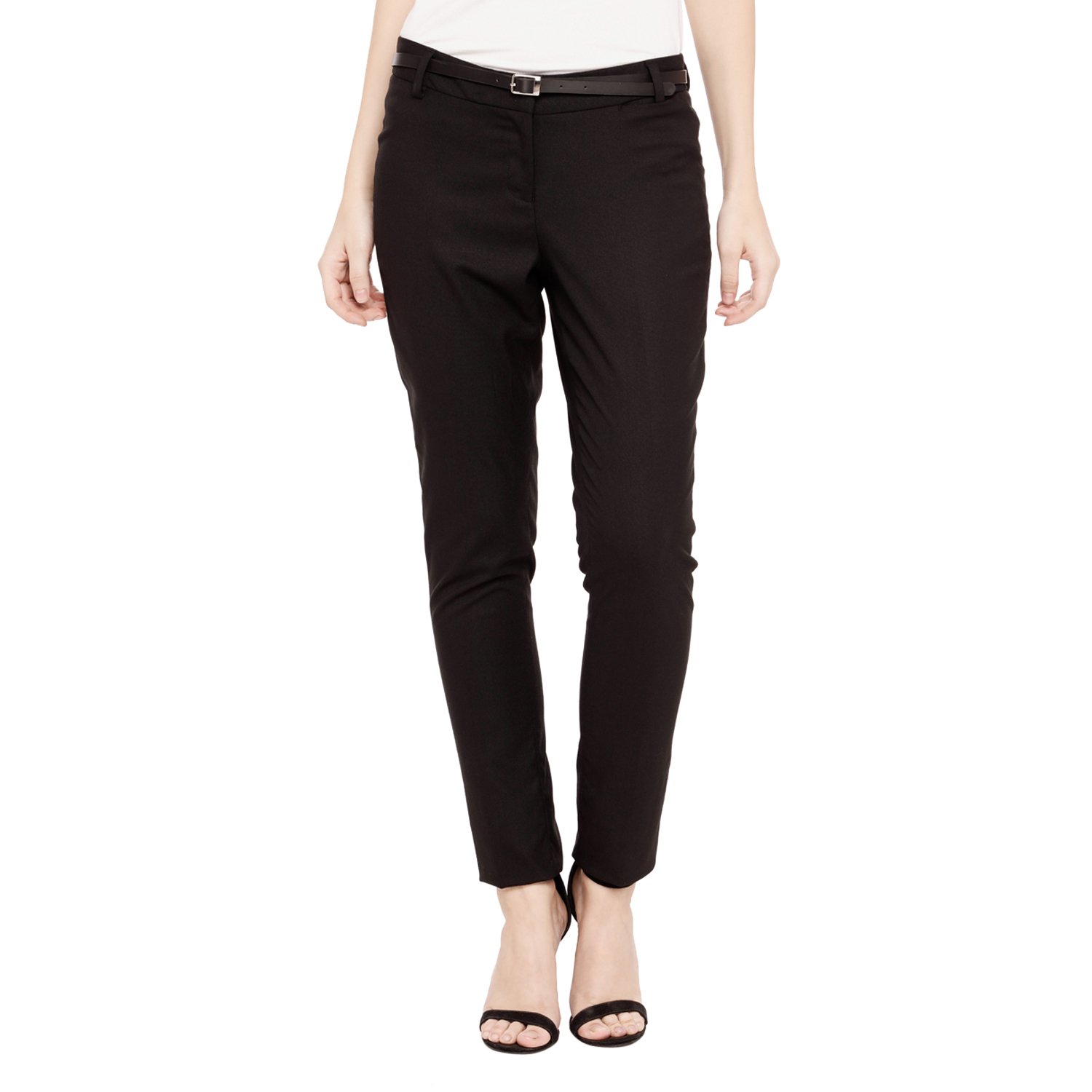annabelle by pantaloons women's solid trouser