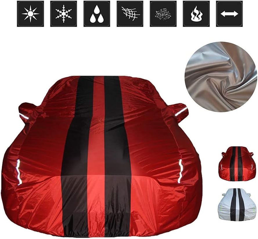 HWHCZ Car cover,compatible with car cover Maserati GranTurismo,The Best Choice for Hatchback/Sedan/Convertible/SUV,All-weather Protection (Color : A, Size : 4933 * 1915 * 1343mm)