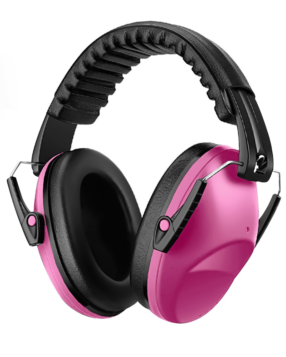 Lorrtta Kids Ear Defenders - Compact Soundproof Earmuffs Ear Protectors for Noise Protection Comfortable Adjustable Ear Defenders for Boys Girls Children Ideal for Autism Sleep Study and Travel Pink